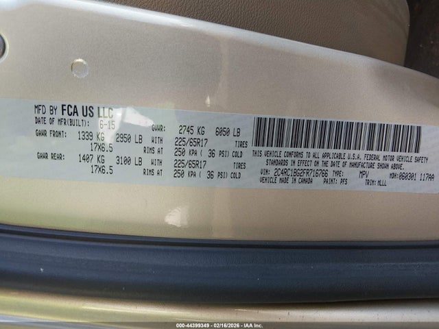 2015 CHRYSLER TOWN & COUNTRY 2C4RC1BG2FR716766 Photo 8