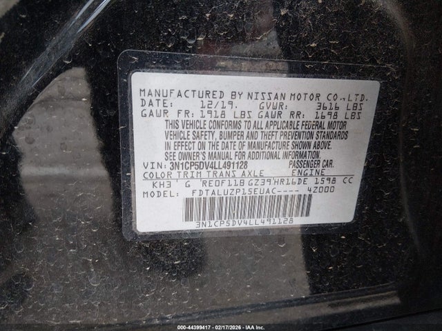 3N1CP5DV4LL491128 Nissan Kicks Sr Xtronic Cvt