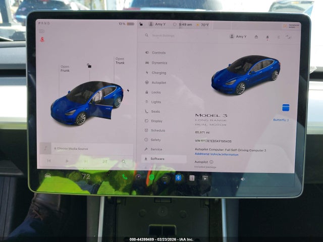 Tesla Model 3 Long Range/performance 2019 5YJ3E1EB5KF195435 Image 7