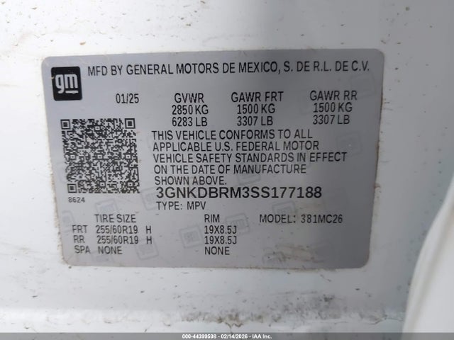 2025 CHEVROLET BLAZER EV 3GNKDBRM3SS177188 Photo 8