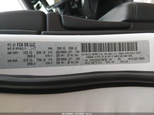 1C4RJEAG5HC788796 Jeep Grand Cherokee Altitude 4x2