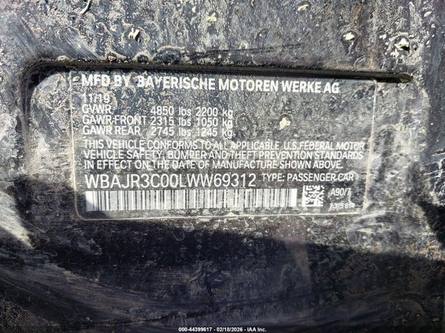 Продаж на аукціоні авто 2020 Bmw 530i, vin: WBAJR3C00LWW69312, номер лоту: 44399617
