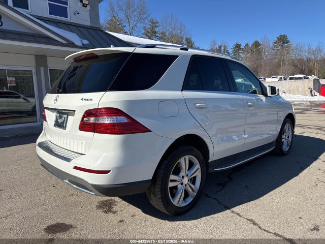 44399675 :رقم المزاد ، 4JGDA5HB4CA053991 vin ، 2012 Mercedes-benz Ml 350 4matic مزاد بيع