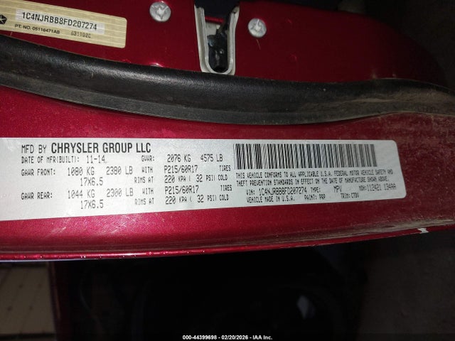 2015 JEEP PATRIOT 1C4NJRBB8FD207274 Photo 8