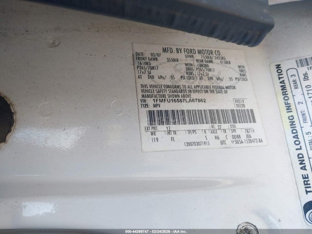 2007 FORD EXPEDITION 1FMFU16587LA67862 Photo 8