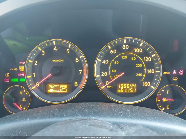 Aukcja sprzedaży 2006 Infiniti Fx35, vin: JNRAS08W26X205097, numer aukcji: 44399765