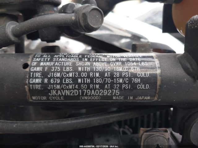 2009 KAWASAKI VN900 JKAVN2D179A029275 Photo 9