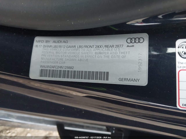 2017 AUDI A7 WAUW2AFC2HN129882 Photo 8