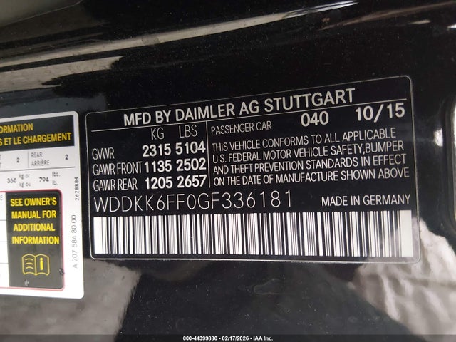 Mercedes-Benz E 400 2016 WDDKK6FF0GF336181 Image 9