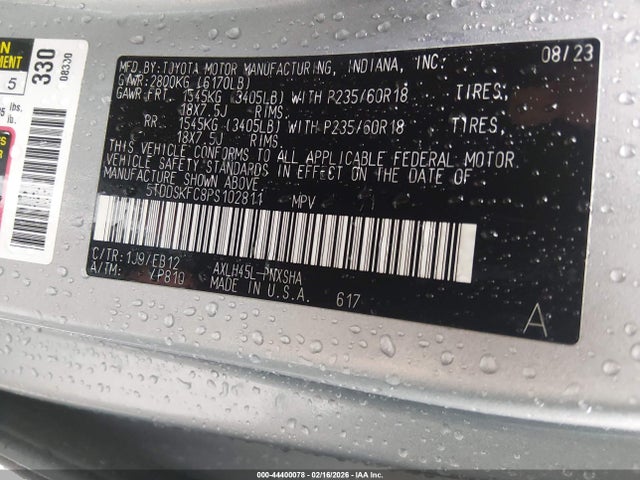 Toyota Sienna Xse 2023 5TDDSKFC8PS102811 Image 9