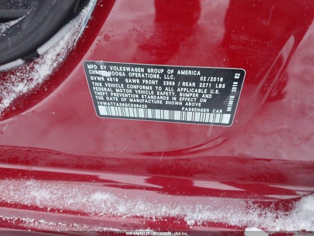 Aukcja sprzedaży 2016 Volkswagen Passat 1.8t S, vin: 1VWAT7A39GC036420, numer aukcji: 44400120