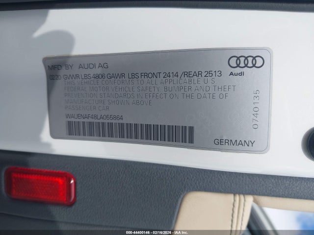 2020 AUDI A4 WAUENAF48LA055864 Photo 8