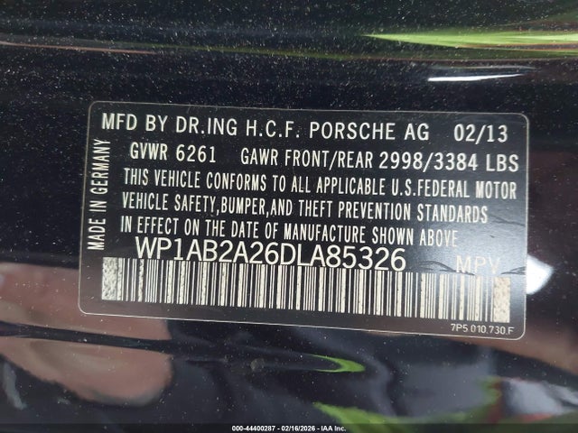 2013 PORSCHE CAYENNE WP1AB2A26DLA85326 Photo 8