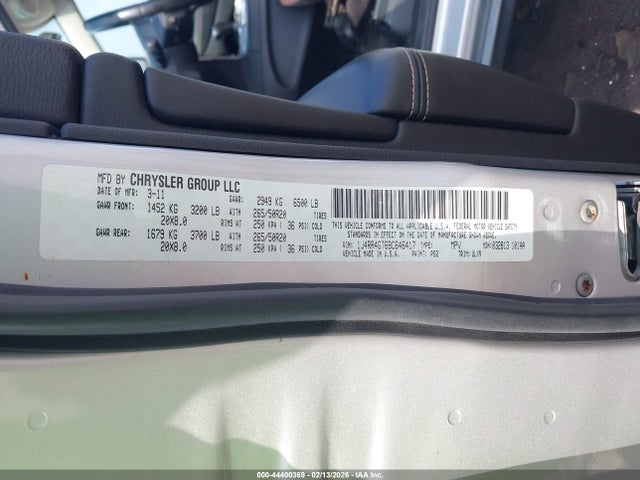 Aukcja sprzedaży 2011 Jeep Grand Cherokee Laredo, vin: 1J4RR4GT6BC646417, numer aukcji: 44400369