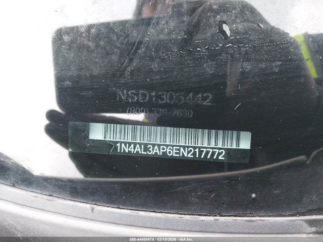 1N4AL3AP6EN217772 Nissan Altima 2.5 Sv