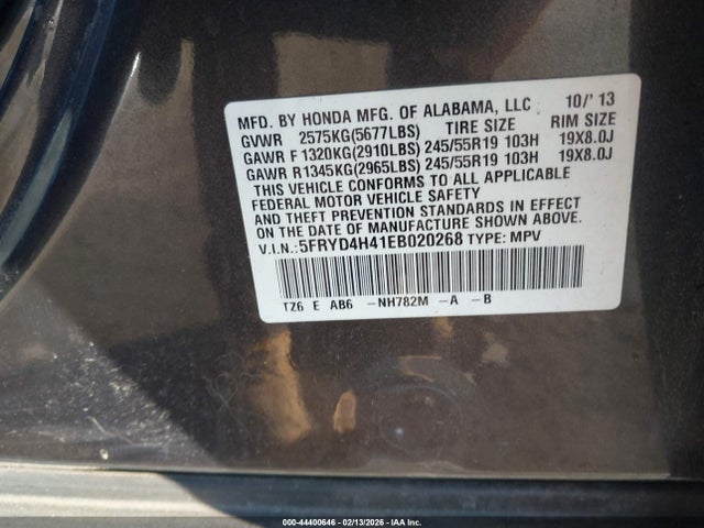 2014 ACURA MDX 5FRYD4H41EB020268 Photo 8