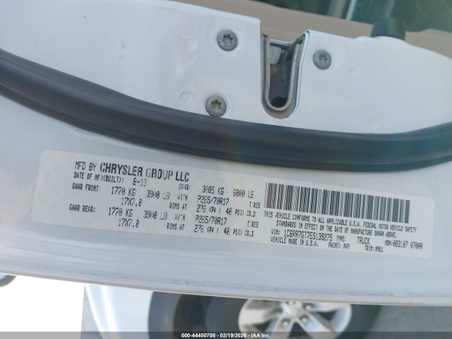 44400708 :رقم المزاد ، 1C6RR7GT7ES139275 vin ، 2014 Ram 1500 Slt مزاد بيع