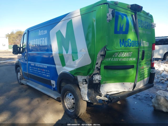 2023 Ram Promaster 2500 Low Roof 136 Wb მანქანა იყიდება აუქციონზე, vin: 3C6LRVVG6PE551354, აუქციონის ნომერი: 44400741