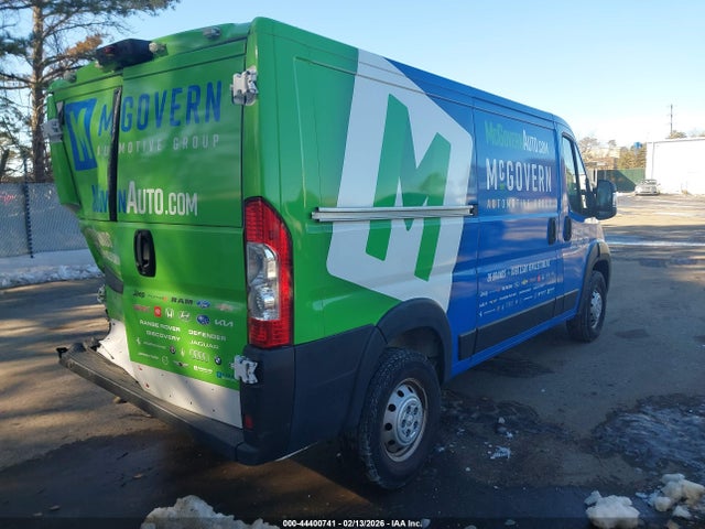 2023 Ram Promaster 2500 Low Roof 136 Wb მანქანა იყიდება აუქციონზე, vin: 3C6LRVVG6PE551354, აუქციონის ნომერი: 44400741