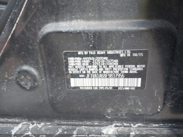 Subaru WRX 2015 JF1VA1A68F9837956 Image 9