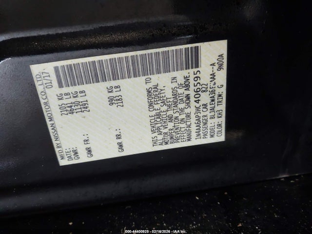 2017 NISSAN MAXIMA 1N4AA6AP3HC406595 Photo 8