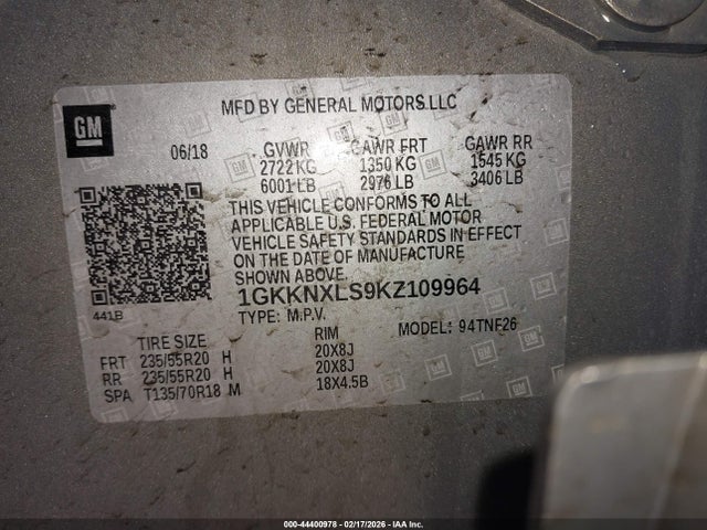 GMC Acadia Denali 2019 1GKKNXLS9KZ109964 Image 9