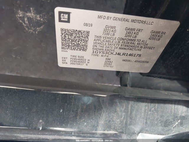 2020 CADILLAC ESCALADE 1GYS3CKJ4LR146175 Photo 8