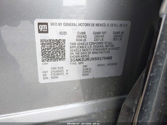 2025 CHEVROLET BLAZER EV 3GNKDJRJXSS175468 Photo 8