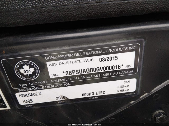 Ski-Doo Other 2016 2BPSUAGB0GV000016 Image 9