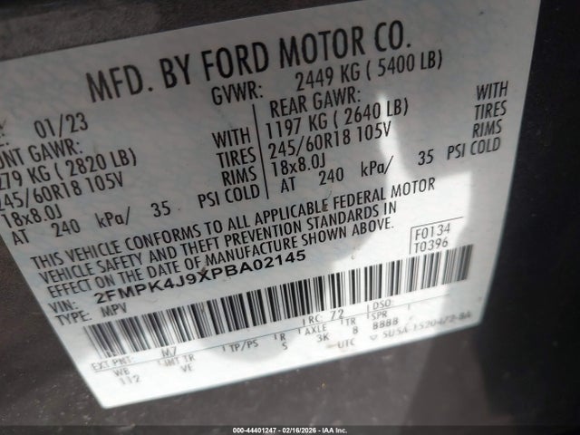2023 FORD EDGE 2FMPK4J9XPBA02145 Photo 8