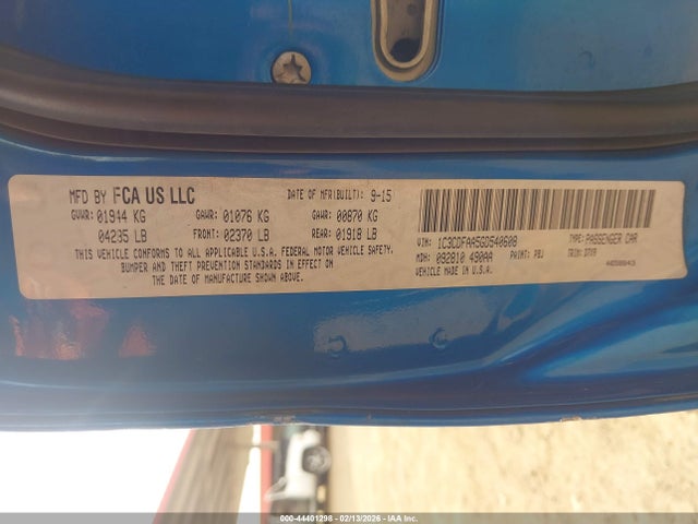 1C3CDFAA5GD540608 Dodge DART SE