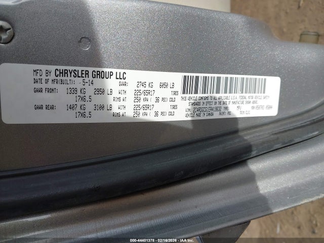 2C4RDGCG1ER419632 Dodge Grand Caravan Sxt 30th Anniversary