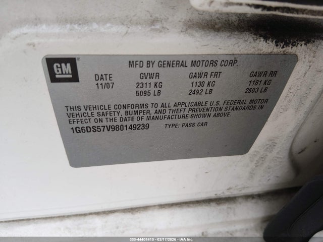 2008 CADILLAC CTS 1G6DS57V980149239 Photo 8