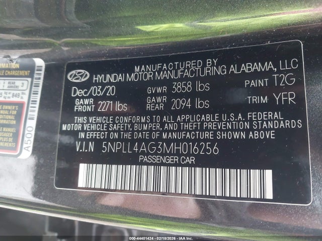 2021 HYUNDAI ELANTRA 5NPLL4AG3MH016256 Photo 8