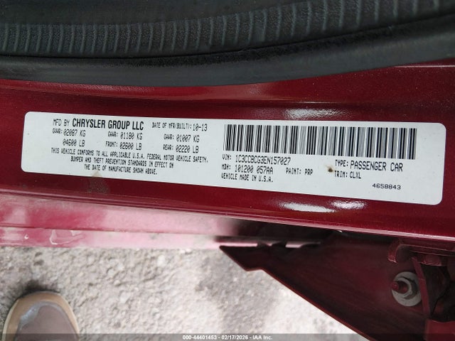 2014 CHRYSLER 200 1C3CCBCG3EN157027 Photo 8