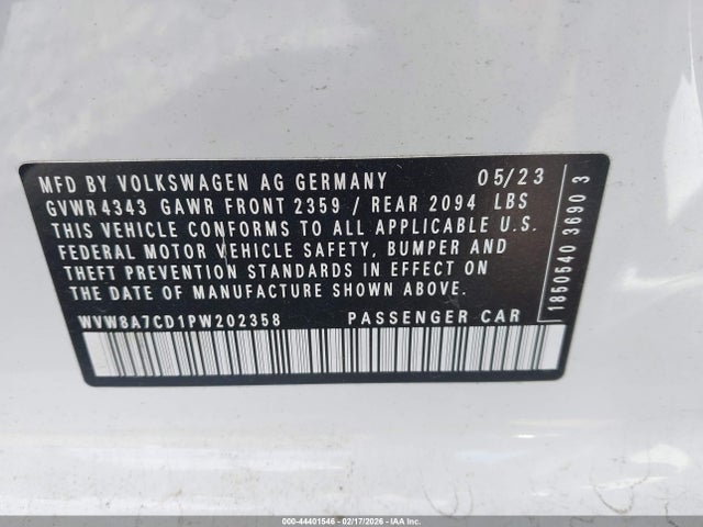 2023 VOLKSWAGEN GOLF GTI WVW8A7CD1PW202358 Photo 8