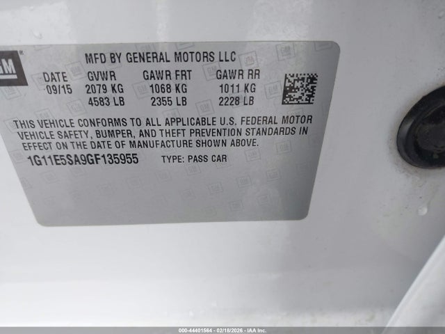 1G11E5SA9GF135955 Chevrolet Malibu Limited Ltz