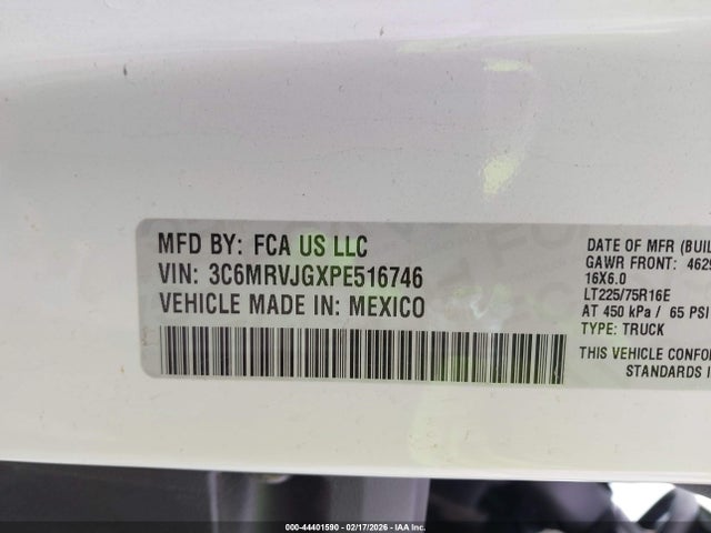 2023 RAM PROMASTER 3500 3C6MRVJGXPE516746 Photo 8