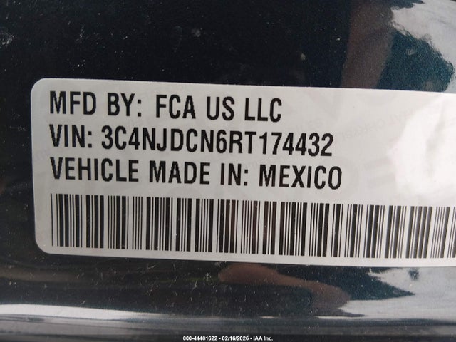 Aukcja sprzedaży 2024 Jeep Compass Limited 4x4, vin: 3C4NJDCN6RT174432, numer aukcji: 44401622