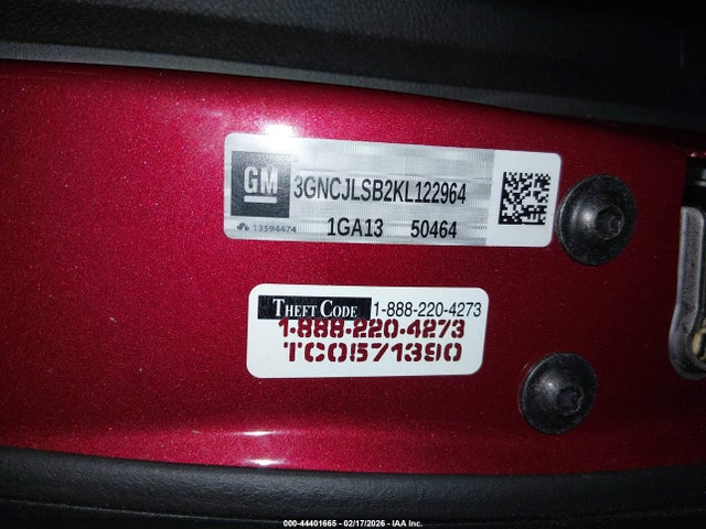 Chevrolet Trax Lt 2019 3GNCJLSB2KL122964 Image 9