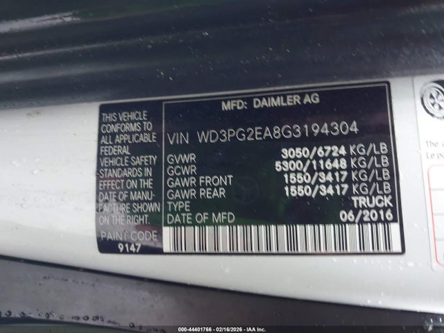 Mercedes-Benz Metris 2016 WD3PG2EA8G3194304 Image 9