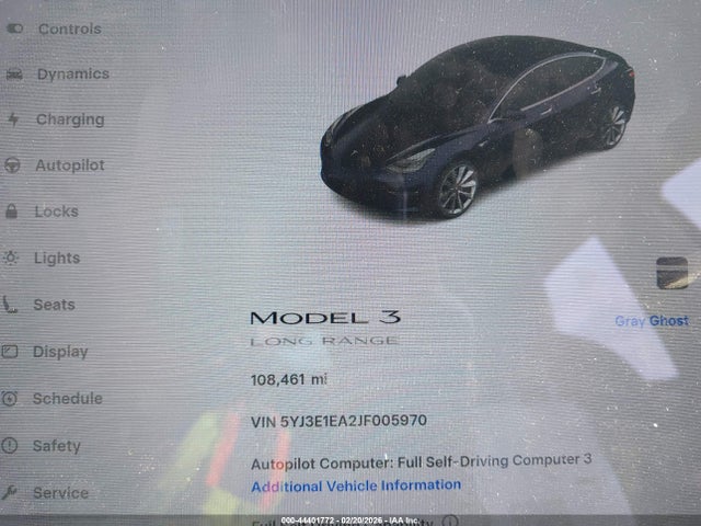 Продаж на аукціоні авто 2018 Tesla Model 3, vin: 5YJ3E1EA2JF005970, номер лоту: 44401772