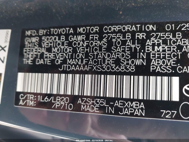 Toyota Crown Nightshade Edition 2025 JTDAAAAFXS3036838 Image 9