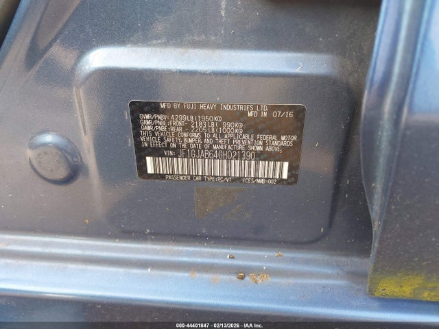 JF1GJAB64GH021390 Subaru Impreza 2.0i Premium