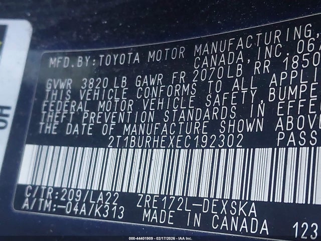 Toyota Corolla S Premium 2014 2T1BURHEXEC192302 Image 9