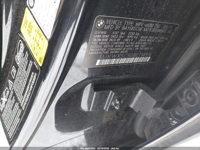 Aukcja sprzedaży 2011 Bmw X3 Xdrive28i, vin: 5UXWX5C50BL714916, numer aukcji: 44402032