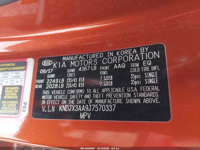 KNDJX3AA9J7570337 KIA Soul !