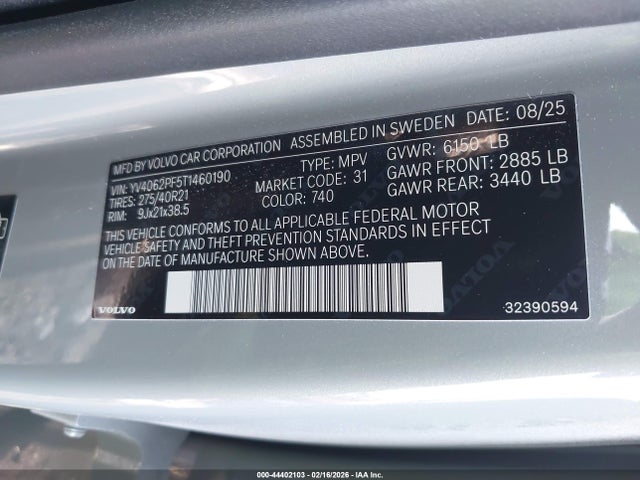 YV4062PF5T1460190 Volvo Xc90 Ultra