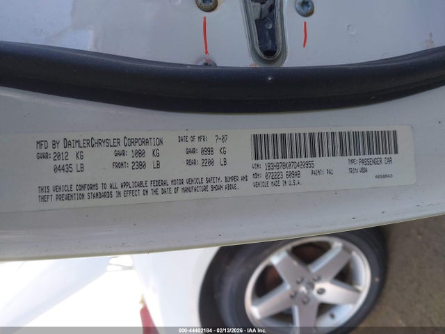 2007 DODGE CALIBER 1B3HB78K07D420955 Photo 8