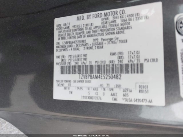 1ZVBP8AM4E5250482 Ford Mustang V6